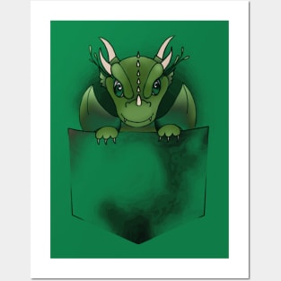 Dragon in pocket Posters and Art